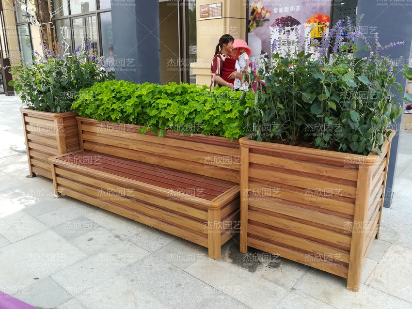 这款花箱座椅是商场的必备之??！