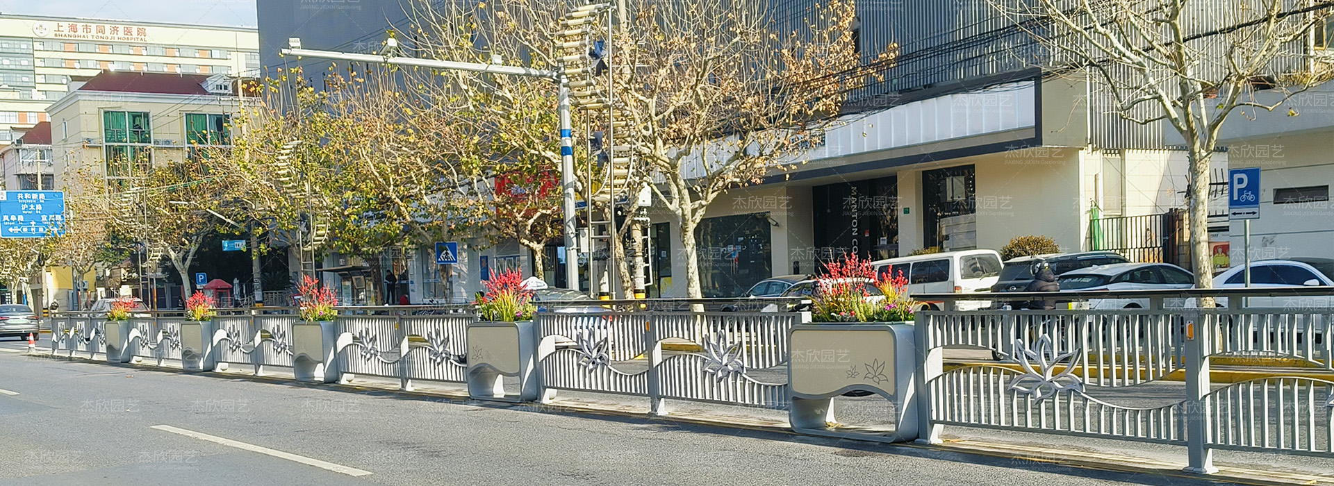 全国花箱现场案例赏析杰欣园艺花箱厂家 - 花箱案例